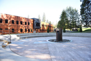 Wood, concrete and natural resources building